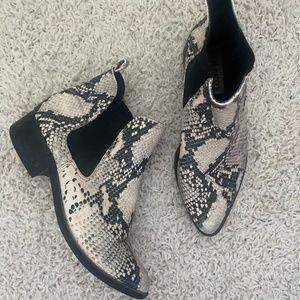 Steve Madden Snake skin booties